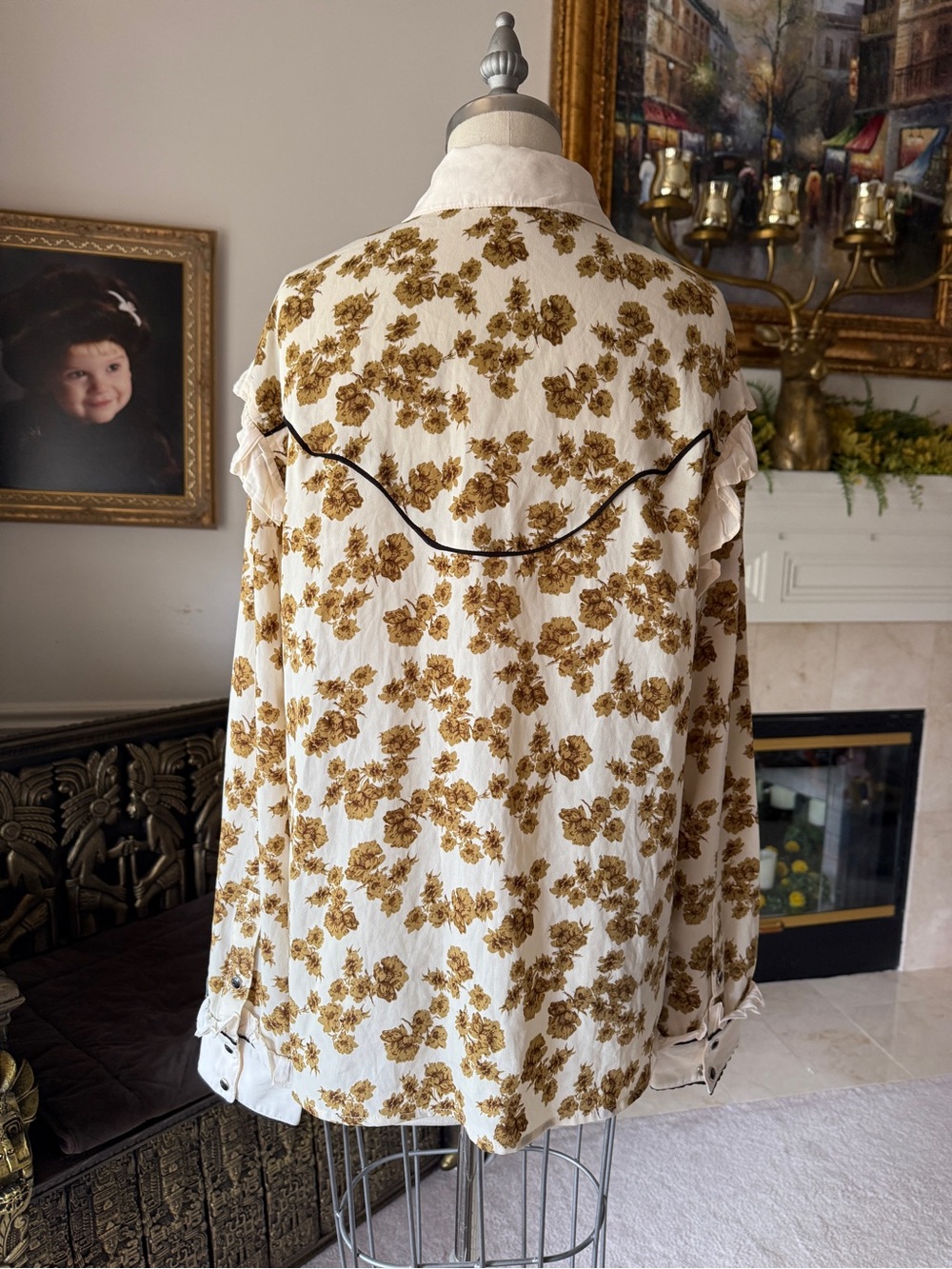 NWOT Double D Ranch Floral blouse 5th Ave Top Sz M. - Picture 13 of 14